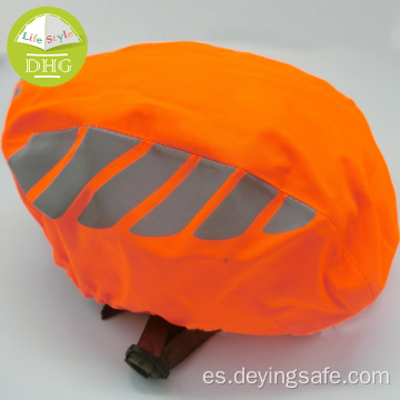 Funda para casco de bicicleta con rayas reflectantes